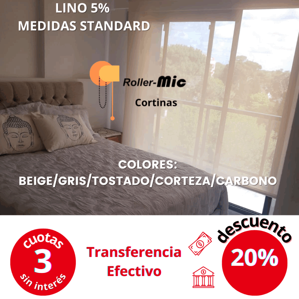 Cortinas lino 5% – 1,20X2,20 metros