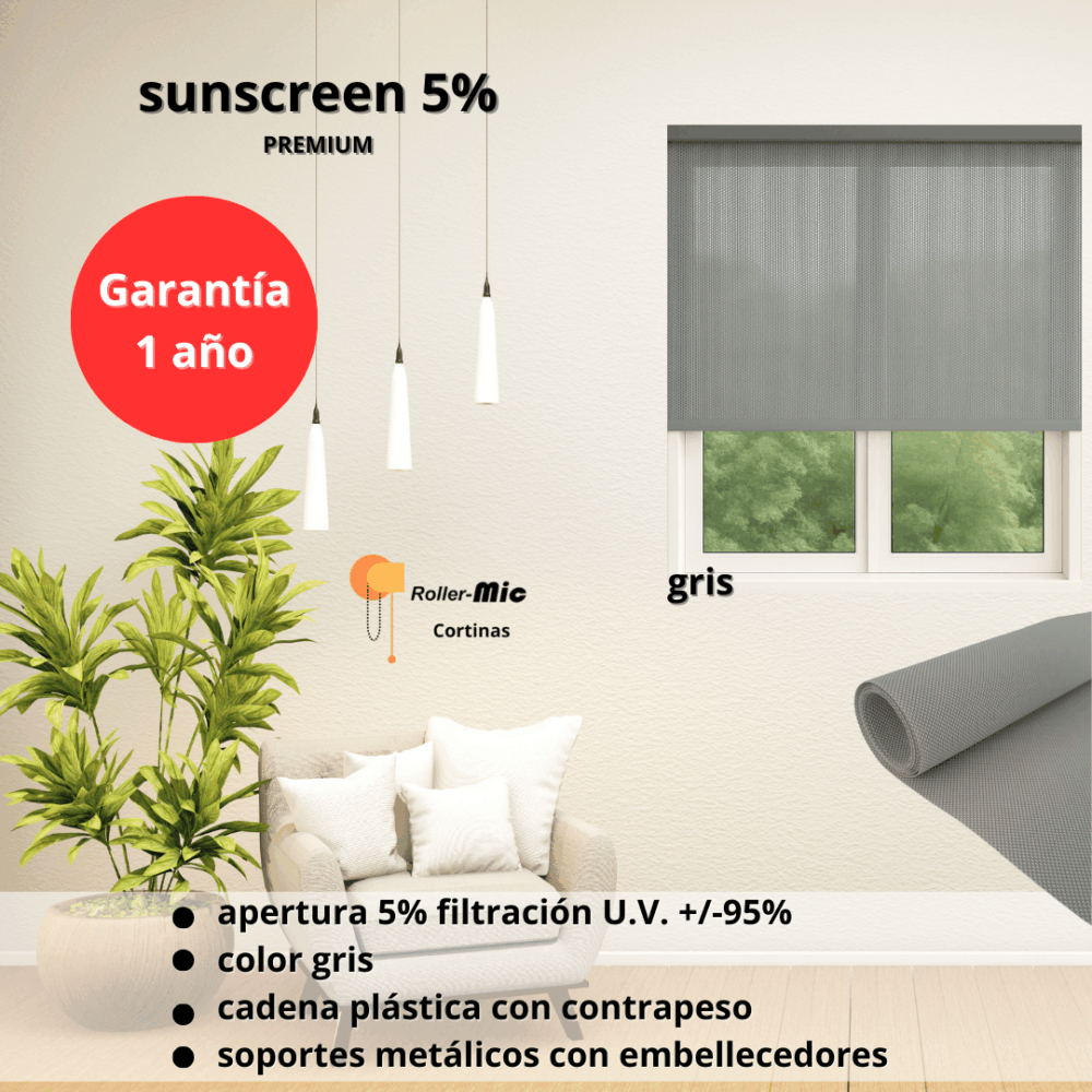 Screen gris ancho 1,40m x alto 1,80m